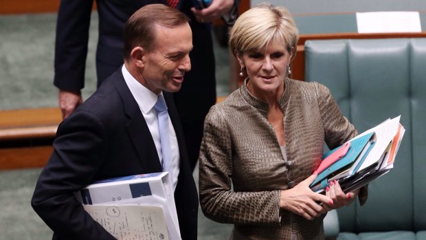Prime Minister Tony Abbott and Foreign Affairs Minister Julie Bishop.