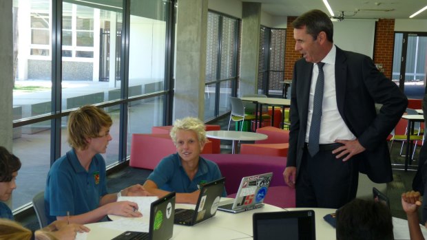 Education Minister Peter Collier unveiled the new year seven facilities at Churchlands SHS on Wednesday.