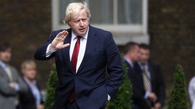Boris Johnson arrives in 10 Downing Street on Wednesday.