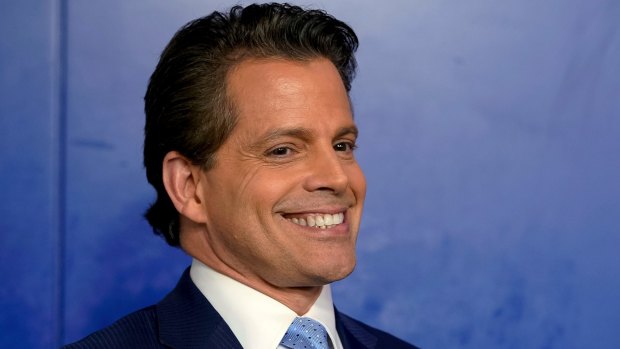 Not dead: Anthony Scaramucci, White House communications director at the daily White House press briefing.