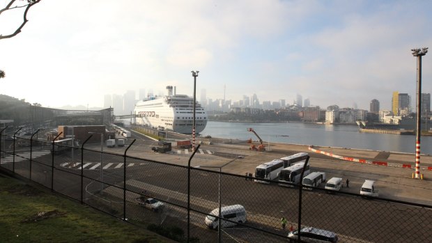 The new White Bay intlernation ship terminal, Balmain, Sydney. The 