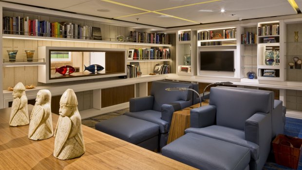 Viking Ocean Cruises living room.