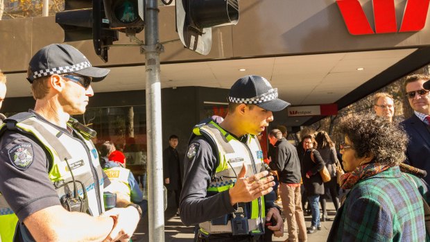 Police are urging pedestrians to avoid distractions.