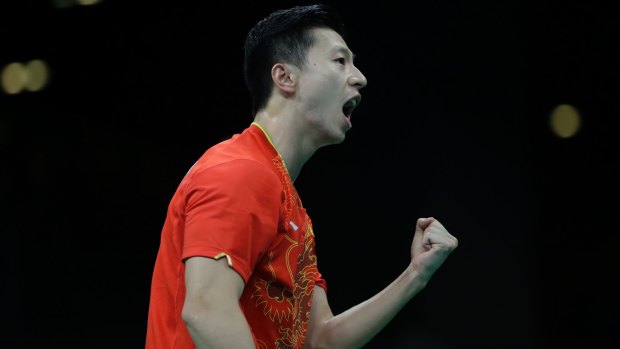 Ma Long beat Chinese teammate Zhang Jike in the men's singles.
