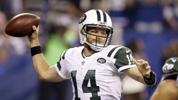 We don't want to leave the quarterback behind: the New York Jets' Ryan Fitzpatrick.