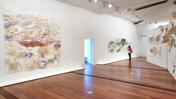 <i>Heartlands and Headwaters</i> at the NGV exemplifies John Wolseley's organic landscape style.