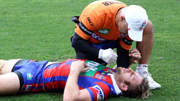 Newcastle were not happy at being fined for not removing Brendan Elliot from the field after a head knock against the Rabbitohs.
