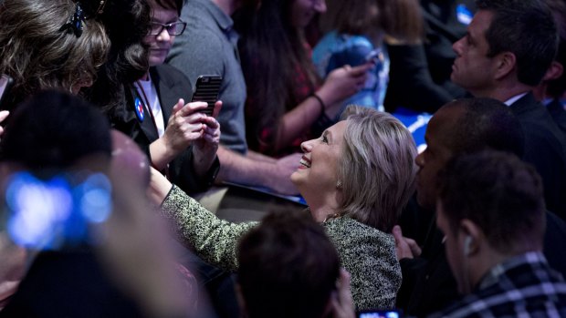 Hillary Clinton in Tampa, Florida, on Thursday. 
