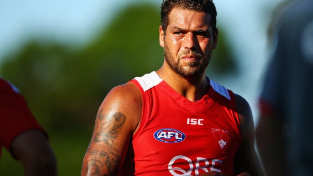 Ready for take-off: Lance Franklin.