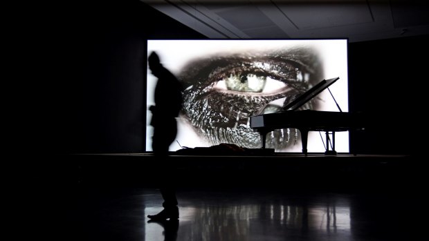 Douglas Gordon, "Phantom", 2011, installed at the MCA as part of the Sydney Biennale. 