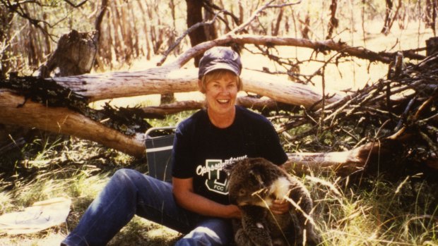 On a field trip in the Brisbane Ranges, west of Melbourne, in 1986: 