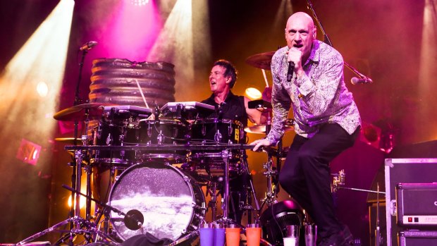 Midnight Oil plays at the Riverstage in Brisbane, October 15.