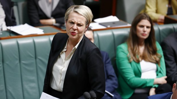 Deputy Opposition Leader Tanya Plibersek during question time on Tuesday.