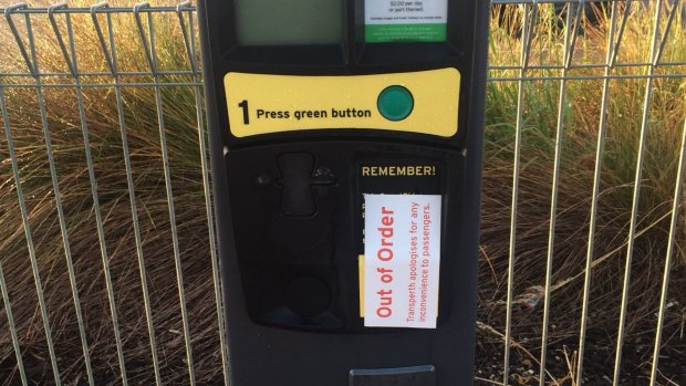 Parking machines at some train stations were out of order.