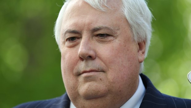 Clive Palmer's 2014-15 donations were belatedly revealed in official Australian Electoral Commission figures.