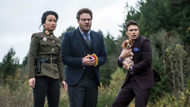 A still from Sony Pictures' as yet unreleased comedy <i>The Interview</i>, set in North Korea.