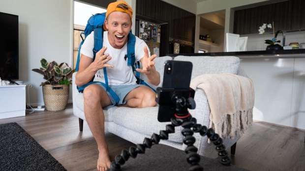 Travel vlogger Jorden Tually is back living with his parents but has turned his attention to becoming a star on TikTok.
