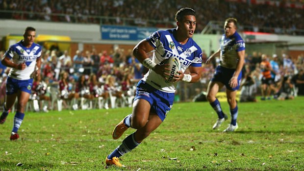 Staying put: Bulldogs centre Tim Lafai.