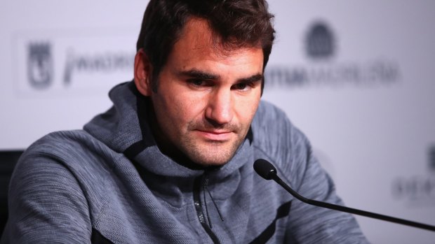 Straight talker: Roger Federer.