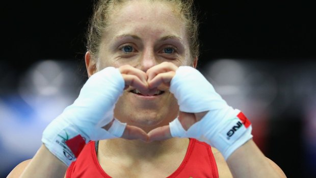 Australia's brightest boxing medal prospect Shelley Watts.