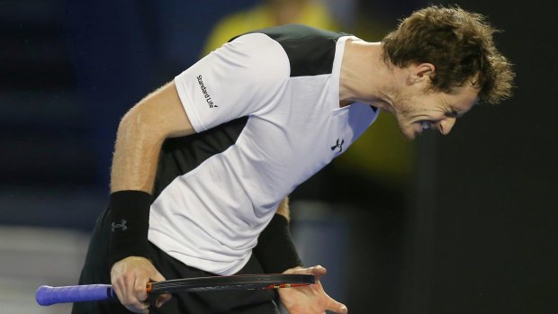 Fired up: Andy Murray is ready for Novak Djokovic. 