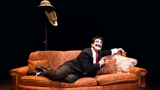 Frank Ferrante as Groucho Marx in <i>An Evening With Groucho</i>.