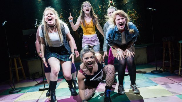 Girls gone wild: The cast of Our Ladies of Perpetual Succour face their own stations of the cross.
