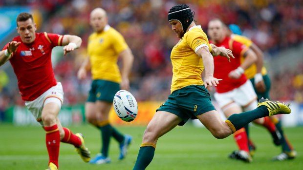 Evergreen: Matt Giteau is set to play his 100th Test for the wallabies.