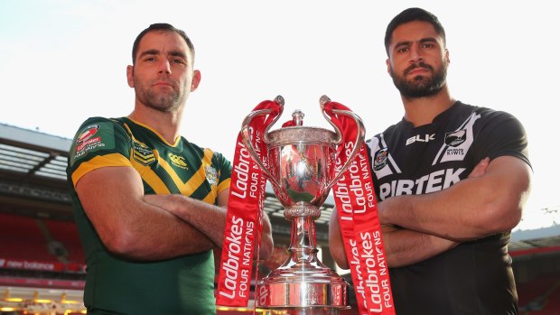Anzac captains: Storm teammates Cameron Smith and Jesse Bromwich captain the Kangaroos and the Kiwis respectively