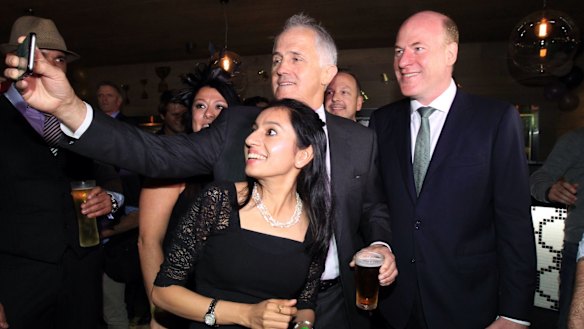 Prime Minister Malcolm Turnbull with Trent Zimmerman.