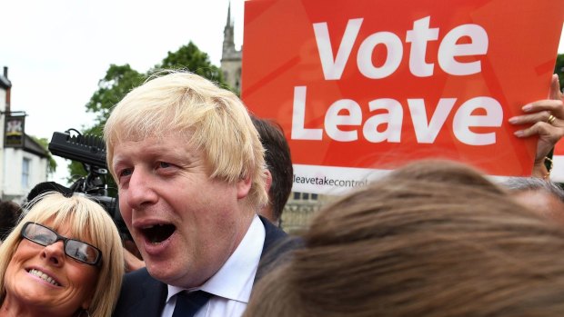 The Brexit figurehead, former London mayor Boris Johnson.