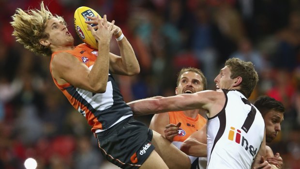 Out of luck: Giants defender Nick Haynes has been ruled out with a groin injury.