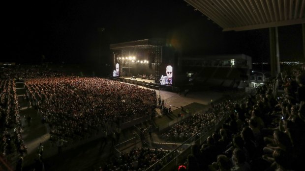 The crowd at the Wollongong leg of the One in a Lifetime tour. 