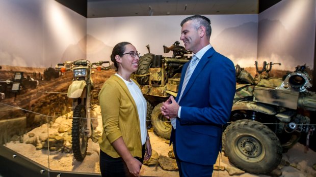 Karl James, senior historian and exhibition curator and co-curator Danielle Cassar. 
