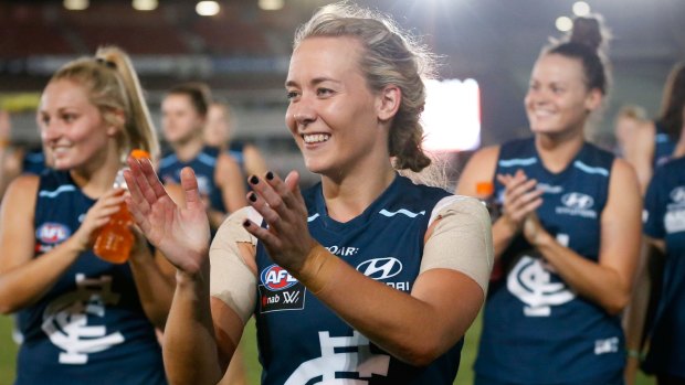 Looking to the future: Carlton captain Lauren Arnell.