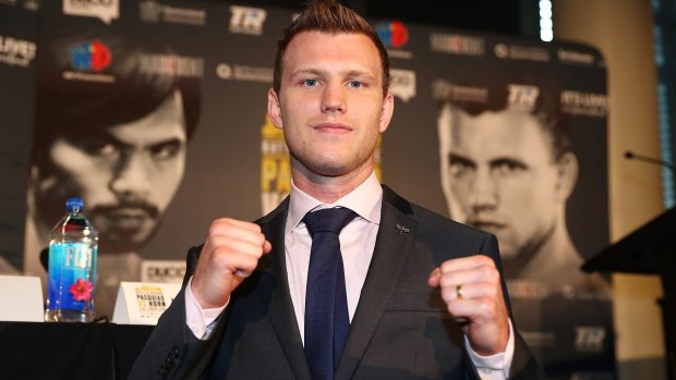 The "good guy": Jeff Horn understands his role in the lead-up to the bout.