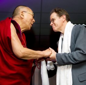 The Dalai Lama with Dr Siegel.