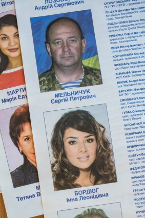 Fresh faces: candidates for Ukraine's parliament.