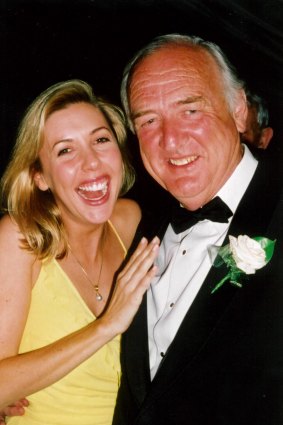 Catriona Rowntree and her father.