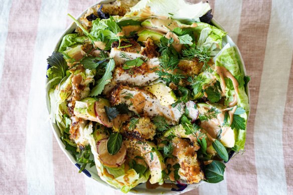 Katrina Meynink is on a mission to bring back the iceberg lettuce with this chicken salad.