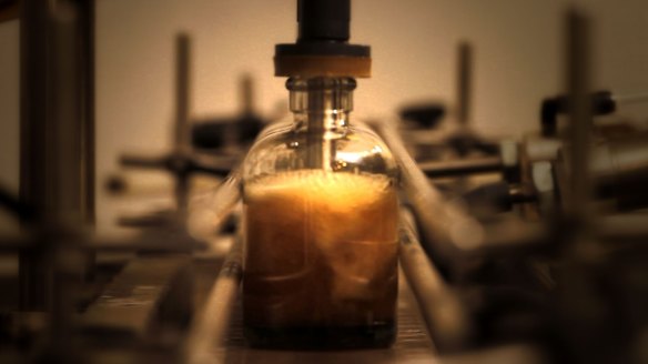 The Hudson distillery produces 1325 litres of bourbon a day. 