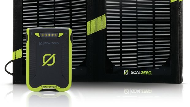 Goal Zero Venture 30 Kit portable solar charger.