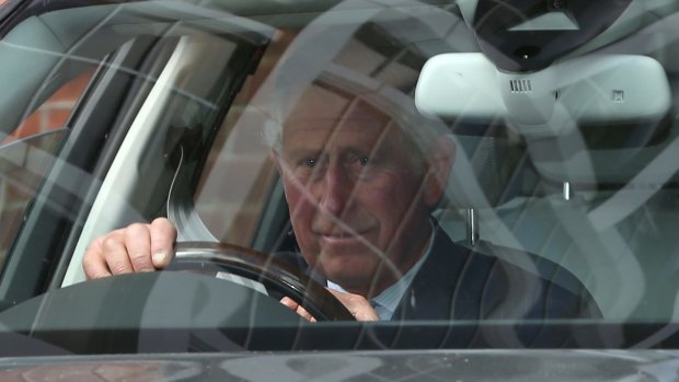 Prince Charles leaves Kensington Palace on Sunday afternoon.