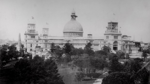 The Garden Palace circa 1879. A Kangaroo Grass meadow will be planted where its dome once stood as part of Jonathan Jones' installation.