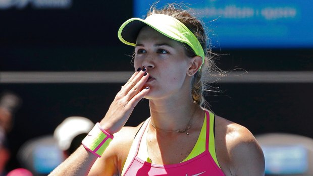 On the comeback trail: Eugenie Bouchard.