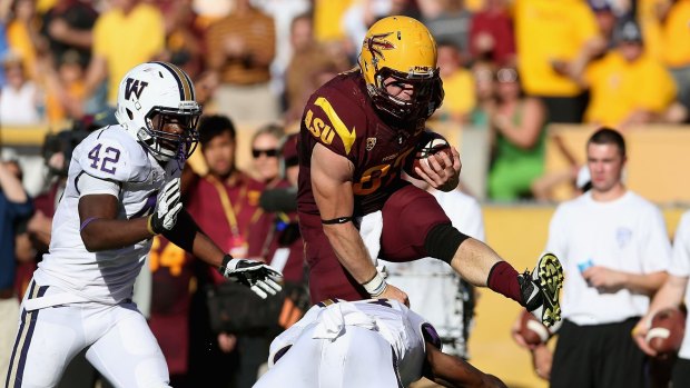 Chris Coyle in action for the Arizona State University Sun Devils.