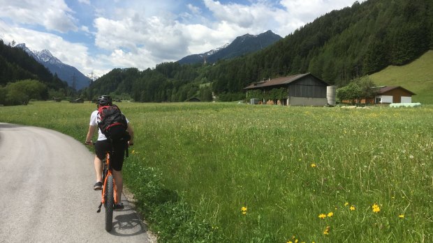 Heading for the village of Stubai, a small town that's filled with newly constructed houses and apartments. 