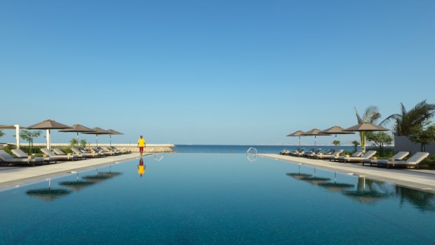 A dip in one of the hotel's two pools is the perfect way to beat the Omani heat.