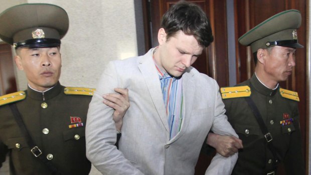 American student Otto Warmbier, 22, was detained in January last year and sentenced to 15 years of hard labour by a North Korean court.