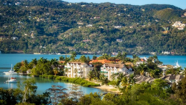 A panoramic view of Montego Bay, Jamaica.